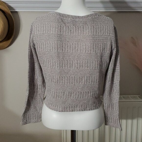 Semi Crop Heathered Knit Top - Picture 3 of 6